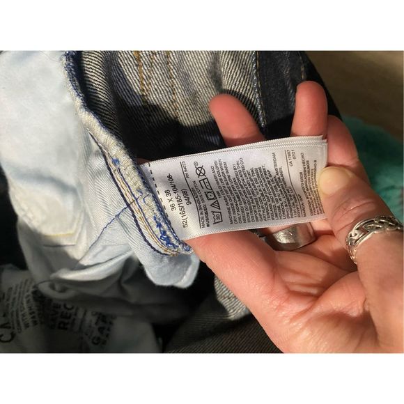 Gap NWT Straight Rinse Straight Leg Dark Blue Jeans Men’s Size 36 x 36, MSRP $60 - Picture 8 of 8